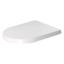 Duravit ME by Stark Compact Soft Close Toilet Seat - White Satin Matt - 0020192600