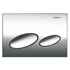 Geberit Kappa 20 Gloss Chrome Flush Plate for UP200 Cistern - 115.228.21.1