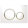 Geberit Sigma 20 White + Gold Flush Plate for UP320/UP720 Cistern - 15.882.KK.1 -Toilet Accessories shop 115.882.KK .m