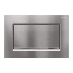 Geberit Sigma30 Single Flush Plate - Brushed Chrome - 115.893.KX.1