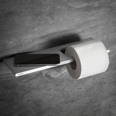 Keuco Edition 400 Toilet Roll Holder with Shelf 6 Keuco Edition 400 Toilet Roll Holder with Shelf - Image 4
