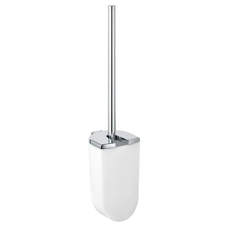 Keuco Elegance Wall Mounted Toilet Brush & Holder - Chrome/White 4 Keuco Elegance Wall Mounted Toilet Brush & Holder - Chrome/White - Image 2