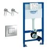 Grohe Rapid SL 0.98m 3 in 1 Set Support Frame for Wall Hung WC - 118152 -Toilet Accessories shop 118152 P