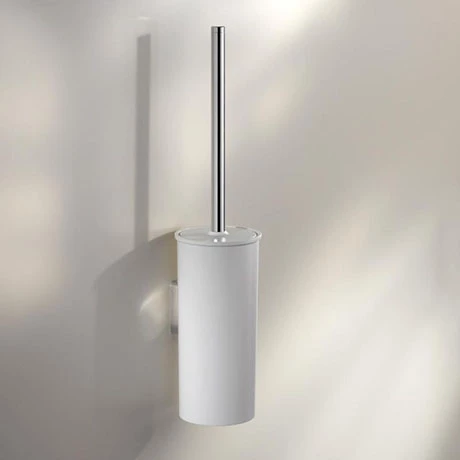 Keuco Moll Wall Mounted Toilet Brush & Holder - White 3 Keuco Moll Wall Mounted Toilet Brush & Holder - White