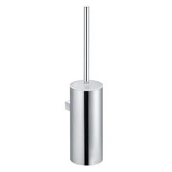 Keuco Moll Wall Mounted Toilet Brush & Holder - Chrome/White