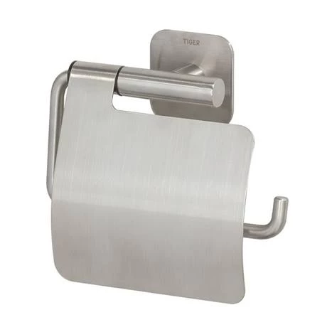 Tiger Colar Toilet Paper Holder with Cover - Brushed Stainless Steel 7 Tiger Colar Toilet Paper Holder with Cover - Brushed Stainless Steel - Image 5