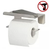 Tiger Colar Toilet Roll Holder with Shelf - Brushed Stainless Steel -Toilet Accessories shop 1314230946 P