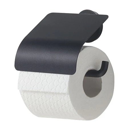 Tiger Urban Toilet Roll Holder with Cover - Black 3 Tiger Urban Toilet Roll Holder with Cover - Black