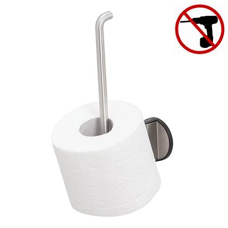 Tiger Tune Spare Toilet Roll Holder - Brushed Stainless Steel/Black 3 Tiger Tune Spare Toilet Roll Holder - Brushed Stainless Steel/Black