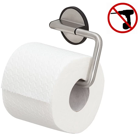 Tiger Tune Toilet Roll Holder - Brushed Stainless Steel/Black 3 Tiger Tune Toilet Roll Holder - Brushed Stainless Steel/Black