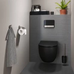 Tiger Tune Toilet Roll Holder with Cover - Brushed Stainless Steel/Black 13 Tiger Tune Toilet Roll Holder with Cover - Brushed Stainless Steel/Black -Toilet Accessories shop 1326630946 D3 460