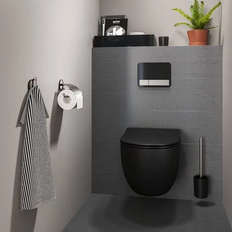Tiger Tune Toilet Roll Holder with Cover - Brushed Stainless Steel/Black 8 Tiger Tune Toilet Roll Holder with Cover - Brushed Stainless Steel/Black - Image 6