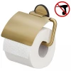Tiger Tune Toilet Roll Holder with Cover - Brushed Brass/Black 1 Tiger Tune Toilet Roll Holder with Cover - Brushed Brass/Black -Toilet Accessories shop 1326635646 P