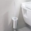 Keuco Plan Wall Mounted Toilet Brush & Holder - Chrome/White -Toilet Accessories shop 14972010100 P