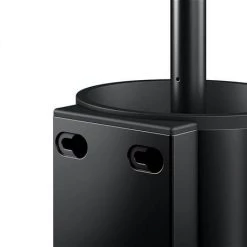 Keuco Plan Wall Mounted Toilet Brush & Holder - Black -Toilet Accessories shop 14972370200 D3 460