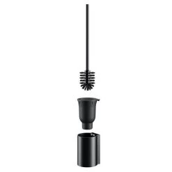 Keuco Plan Wall Mounted Toilet Brush & Holder - Black -Toilet Accessories shop 14972370200 D5 460