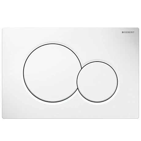 Geberit Sigma01 White Dual Flush Plate for UP320 Cistern - 115.770.115 3 Geberit Sigma01 White Dual Flush Plate for UP320 Cistern - 115.770.115