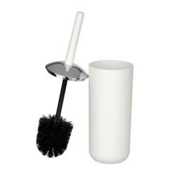 Wenko Brasil White Toilet Brush & Holder - 21205100 -Toilet Accessories shop 21205100 D1 460