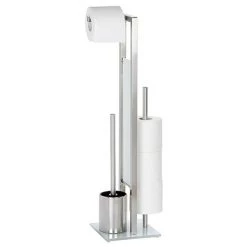 Wenko Rivalta Freestanding Toilet Set with Integrated Spare Roll Holder - 21564100