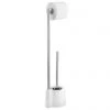Wenko Avola White Extra Heavy Freestanding Toilet Brush & Roll Holder - 22989100 -Toilet Accessories shop 22989100 p