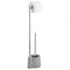 Wenko Avola Grey Extra Heavy Freestanding Toilet Brush & Roll Holder - 22990100 -Toilet Accessories shop 22990100 p