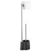 Wenko Avola Black Extra Heavy Freestanding Toilet Brush & Roll Holder - 22991100 -Toilet Accessories shop 22991100 p