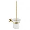 JTP Vos Brushed Brass Toilet Brush & Holder -Toilet Accessories shop 23165BBR P