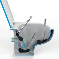 Wenko White Rimless Toilet Brush - 23344100 9 Wenko White Rimless Toilet Brush - 23344100 -Toilet Accessories shop 23344100 d3 460