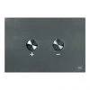 JTP Brushed Black Steel Pneumatic Flush Plate -Toilet Accessories shop 27701FPBBL P