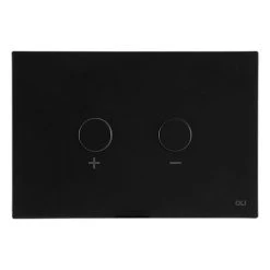 JTP Matt Black Steel Pneumatic Flush Plate