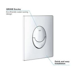 Grohe Skate Air WC Wall Flush Plate - Chrome - 38505000 -Toilet Accessories shop 38505000 D6 460