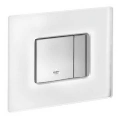 Grohe Skate Cosmopolitan WC Wall Flush Plate - Chrome/daVinci Satin - 38845MF0 -Toilet Accessories shop 38845MF0 D1 460