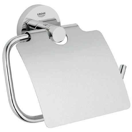 Grohe Essentials Toilet Roll Holder with Cover - 40367001 3 Grohe Essentials Toilet Roll Holder with Cover - 40367001