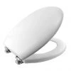 Bemis - Model 5000CP Toilet Seat with Chrome Hinges - White - 5000CP000 2 Bemis - Model 5000CP Toilet Seat with Chrome Hinges - White - 5000CP000 -Toilet Accessories shop 5000CP000 P2