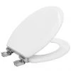 Bemis Chicago Soft Close Toilet Seat with Chrome Hinges -Toilet Accessories shop 5000QCELT000 P