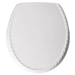 Bemis - 5023AR Rope Design Toilet Seat - White - 5023AR000
