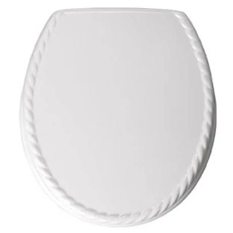 Bemis - 5023AR Rope Design Toilet Seat - White - 5023AR000 3 Bemis - 5023AR Rope Design Toilet Seat - White - 5023AR000