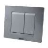 Wirquin Essential Dual Flush Plate - Matt Chrome -Toilet Accessories shop 55720349 P
