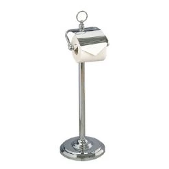 Miller - Classic Freestanding Toilet Roll Holder with Lid - 5658CH