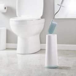 Joseph Joseph Flex Smart Toilet Brush & Holder - White/Blue - 70506 -Toilet Accessories shop 70506 D3 460