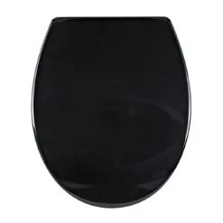 Aqualona Duroplast Soft Close Toilet Seat with Quick Release - Black - 77504