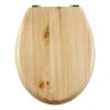 Aqualona Natural Wooden MDF Toilet Seat - 77597 2 Aqualona Natural Wooden MDF Toilet Seat - 77597 -Toilet Accessories shop 77597 P