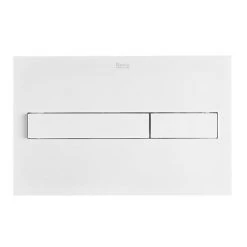 Roca PL7 Operating Panel Dual Flush Plate - Matt White - 890088207 -Toilet Accessories shop 890088207 d1 460