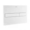 Roca PL7 Operating Panel Dual Flush Plate - Matt White - 890088207 -Toilet Accessories shop 890088207 p