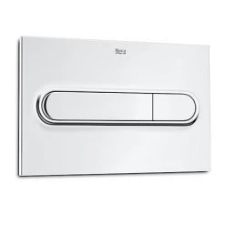 Roca PL1 Dual Flush Plate for Concealed Cisterns - Chrome