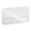 Villeroy and Boch ViConnect Glass Glossy White Dual Flush Plate - 922400RE -Toilet Accessories shop 922400RE P