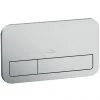 Villeroy and Boch ViConnect Brushed Chrome Dual Flush Plate - 92249069 -Toilet Accessories shop 92249069 P