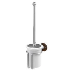 Burlington Toilet Brush Holder - Walnut - A8WAL