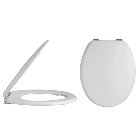 Alaska Traditional Toilet Seat with Chrome Hinges - AL32 3 Alaska Traditional Toilet Seat with Chrome Hinges - AL32