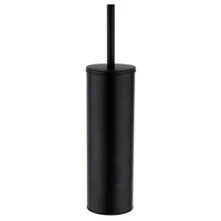 Arezzo Matt Black Toilet Brush Holder